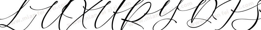 LUXURY DISPLAY FONT字体转换